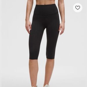 Lululemon Wunder Train High-Rise Crop Leggings Women’s Size 12 Black